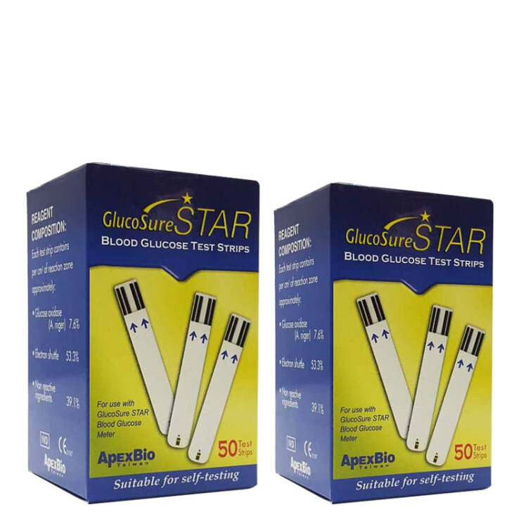 مشخصات نوار تست قند ، لیست قیمت نوار تست قند خون استار 50 عددی 