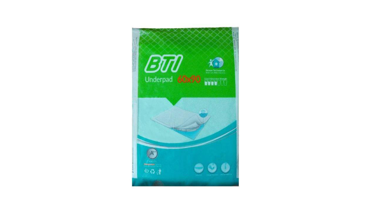 زیرانداز بیمار 5 عددی بی تی آی سایز 60*90